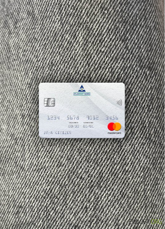 Monténégro Atlasmont Bank mastercard photolook recto